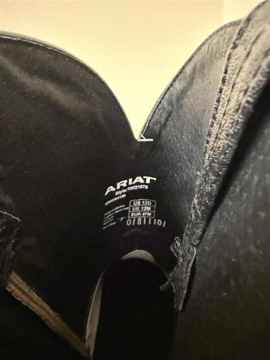 Ariat Arena Rebound Western Boots - Men\'s 13D - Black Elephant Print - NWT main image 4